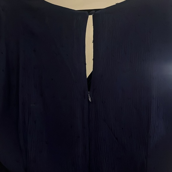 Lulus Navy Ruffle Wrap Dress - Picture 5 of 6